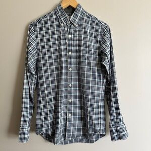 Men’s J. Crew Quality Woven Shirts Slim Fit Size XS Blue Plaid